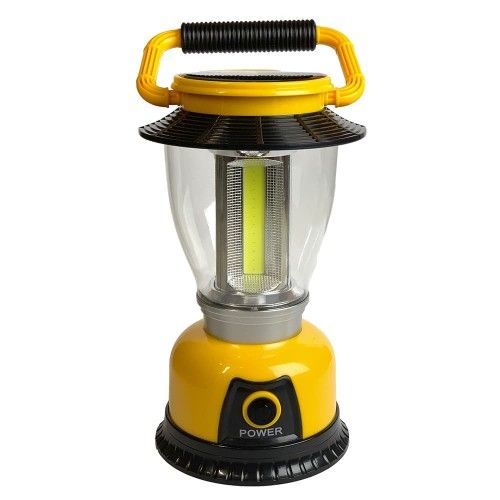 Светодиодный фонарик Vargo VL814, LED, аккумулятор, шнур 220V, солнечная панель, батарейки ААх4шт