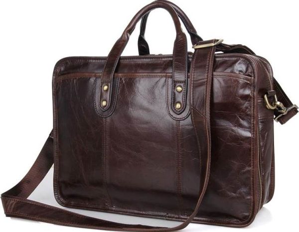 Сумка Vintage 14539 из натуральной кожи Коричневая Сумка Vintage 14539 из натуральной кожи Коричневая