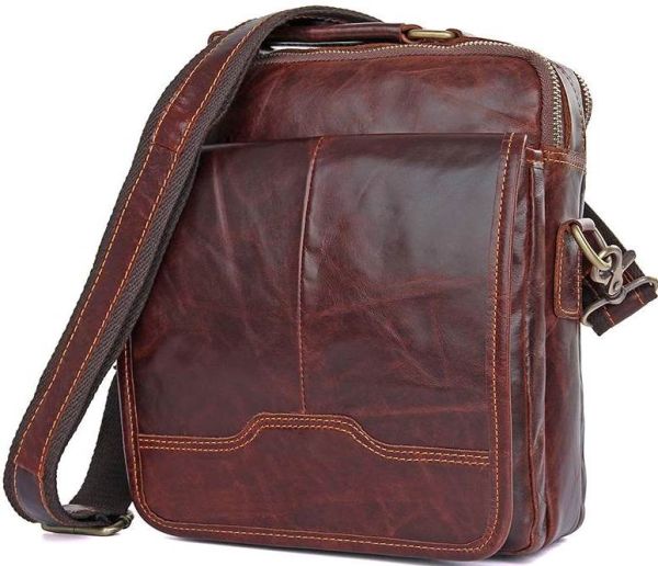 Сумка Vintage 14550 из натуральной кожи Коричневая Сумка Vintage 14550 из натуральной кожи Коричневая