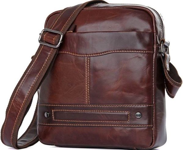 Сумка Vintage 14551 из натуральной кожи Коричневая Сумка Vintage 14551 из натуральной кожи Коричневая