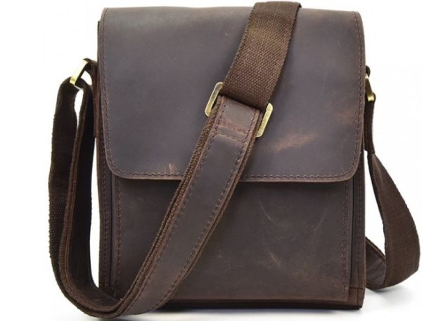 Сумка мессенджер Vintage 14574 кожаная Коричневая Сумка мессенджер Vintage 14574 кожаная Коричневая