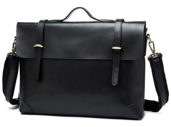 Мужской кожаный портфель Vintage 14646 кожаный Черный Мужской кожаный портфель Vintage 14646 кожаный Черный
