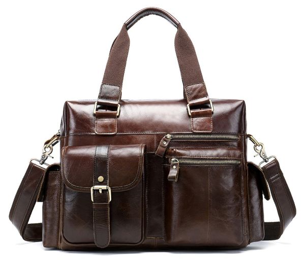 Сумка мужская под ноутбук Vintage 14676 Коричневая Сумка мужская под ноутбук Vintage 14676 Коричневая