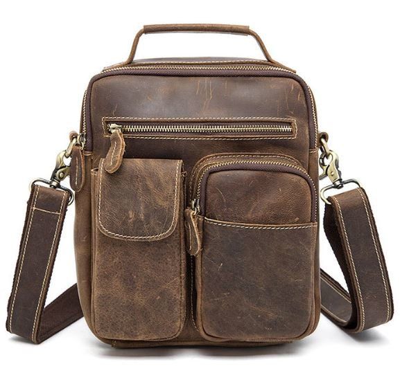 Сумка мужская Crazy horse Vintage 14692 Коричневая Сумка мужская Crazy horse Vintage 14692 Коричневая