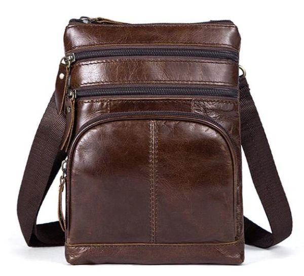 Сумка мужская гладкая Vintage 14731 Коричневая Сумка мужская гладкая Vintage 14731 Коричневая