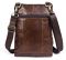 Сумка мужская гладкая Vintage 14731 Коричневая