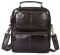 Сумка мужская гладкая Vintage 14748 Коричневая