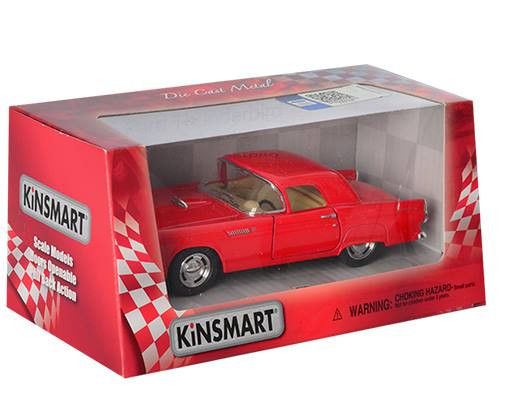Машинка коллекционная FORD THUNDERBIRD KT5319W, инерционная (Красный) Машинка коллекционная FORD THUNDERBIRD KT5319W, инерционная (Красный)