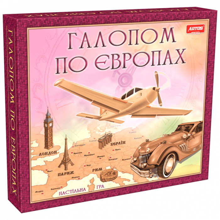 Настольная игра "Галопом по Европе" 0840 развивающая