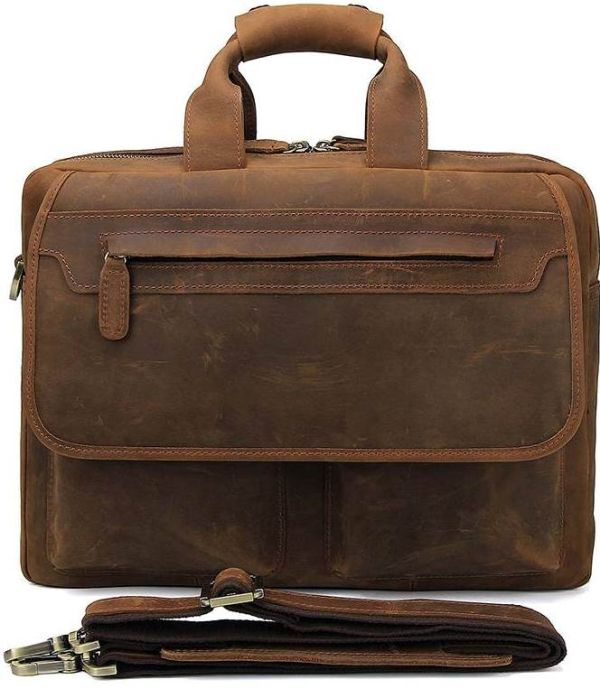 Сумка Vintage 14563 из натуральной винтажной кожи Коричневая Сумка Vintage 14563 из натуральной винтажной кожи Коричневая