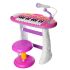 Детский синтезатор на ножках BB383BD со стульчиком (Розовый)