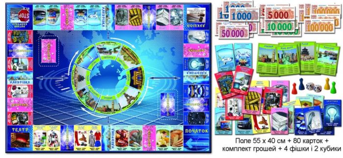 Настольная игра "Менеджер" 82203 на укр. языке