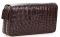 Кошелек-клатч CROCODILE LEATHER 18260 из натуральной кожи крокодила Коричневый