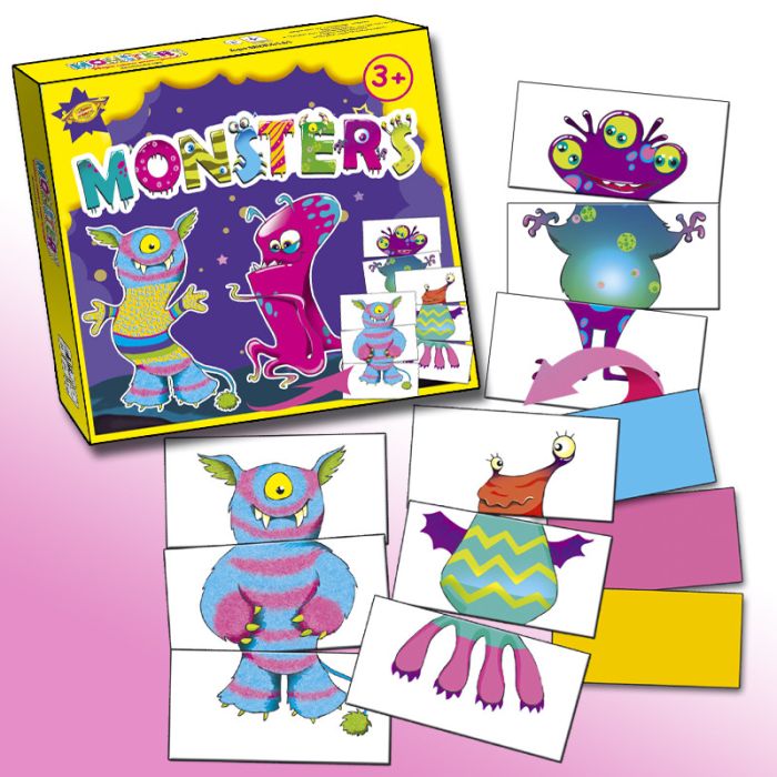 Настольная игра "MONSTERS (Монстрики)" MKB0141 инструкция на укр. и рус. языках