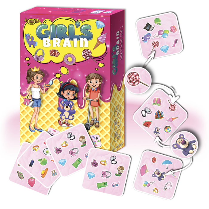 Настольная игра "GIRL’S BRAIN" MKZ0807 правила на укр. и рус. языках