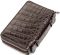 Клатч CROCODILE LEATHER 18264 из натуральной кожи крокодила Коричневый