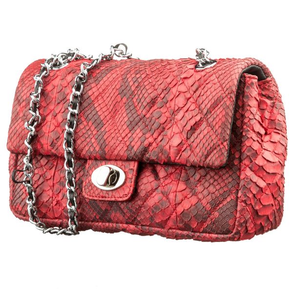 Сумка женская SNAKE LEATHER 18503 из натуральной кожи питона Красная Сумка женская SNAKE LEATHER 18503 из натуральной кожи питона Красная