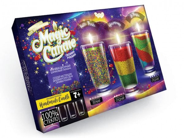 Комплект креативного творчества MAGIC CANDLE CRYSTAL 7320DT, 3 свечи в комплекте