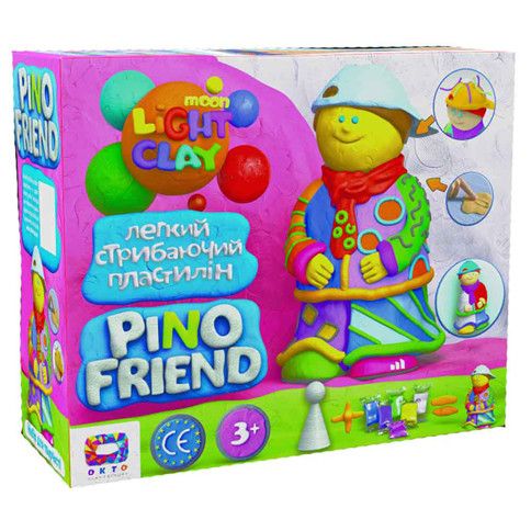 Набор легкого прыгающего пластилина Джексон 70038 ТМ Moon Light Clay Pino Friend 