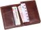 Визитница Vintage 14450 с отделением для карточек Коричневая
