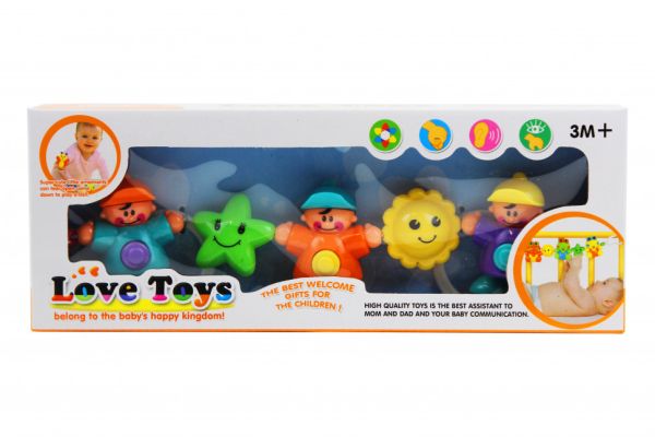 Погремушки для коляски 432H, 5 погремушек на веревочке