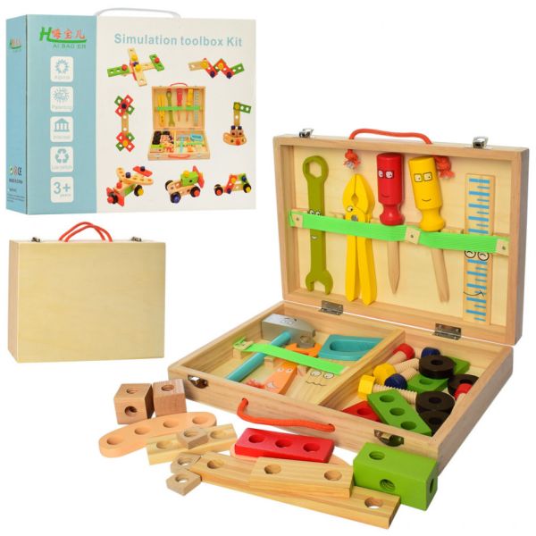 Детский конструктор на шурупах MD 2324 деревянный  Детский конструктор на шурупах MD 2324 деревянный