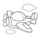 Детская раскраска для малышей "Самолет" 403440,  8 страниц