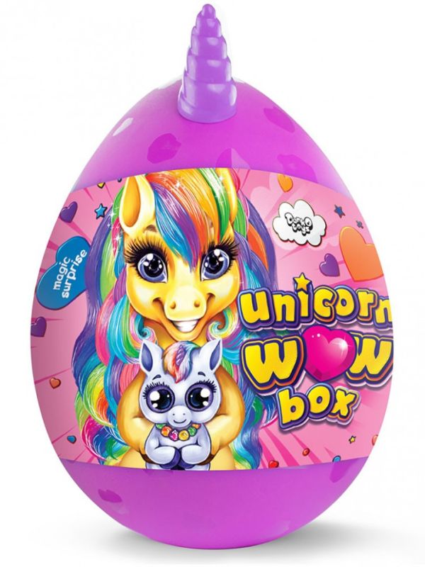 Набор для творчества в яйце "Unicorn WOW Box" UWB-01-01U для девочек (Фиолетовый)