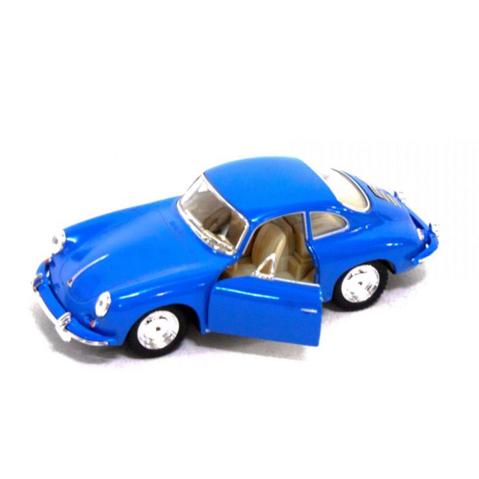 Коллекционная игрушечная модель Porsche 356B Carrera KT5398W  инерционная (Синий)