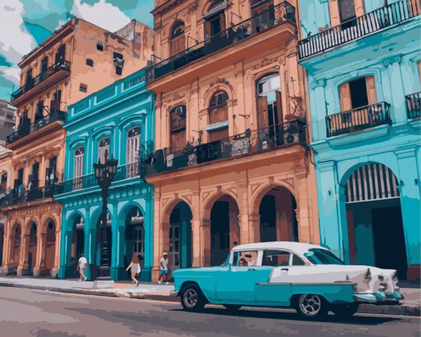 Картина по номерам. Art Craft "Яркая Куба" 40*50 см 10536-AC