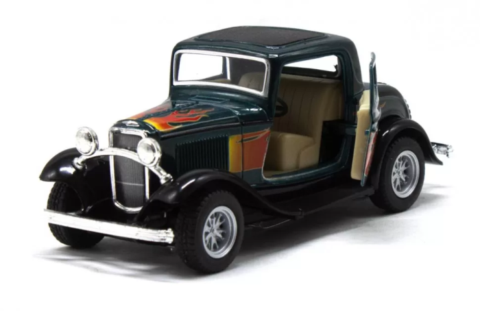 Детская модель машинки FORD COUPE KT5332FW инерционная (Зеленый)