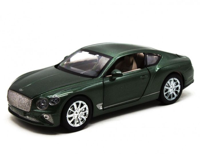 Коллекционная игрушечная машинка Bentley AS-2808 инерционная (Зеленый)