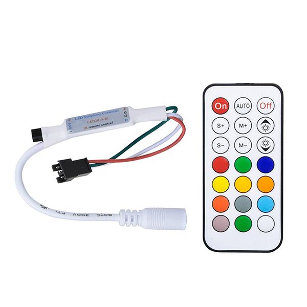 SMART RGB контроллер PROLUM IR 21 key 1024px 5-24V S2812B; WS2811; WS2813; 6803; USC1903