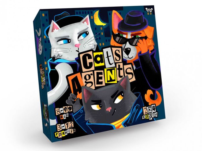 Развлекательная настольная игра "CATS AGENTS" G-CA-01-01U на укр. языке