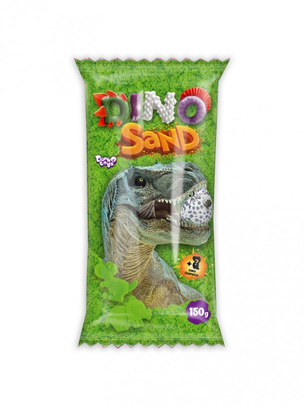 Набор для творчества "Кинетический песок "Dino Sand" DS-01, 150 грамм (Зеленый)