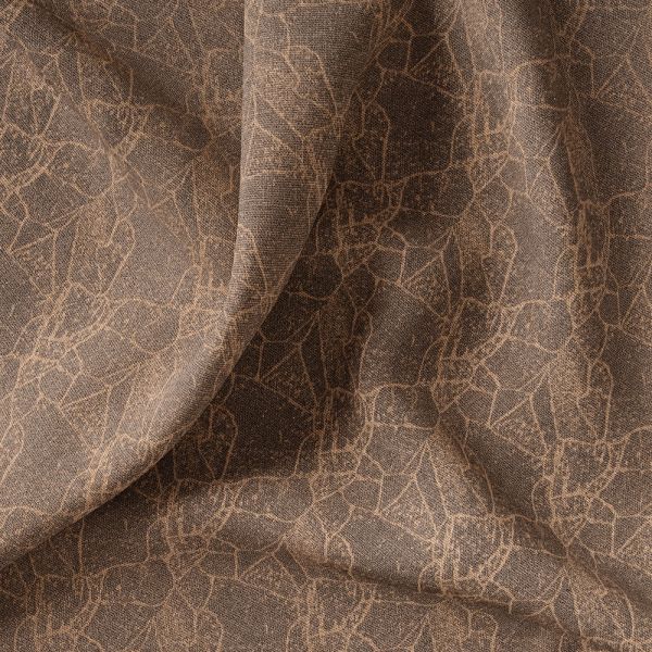Тканина портьєрна жакардова Павутина V-27128 шоколад