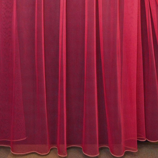 Тканина тюль однотонний фатин V-846 малина