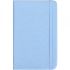 Блокнот на резинке 5602-18, 14 x 9 см, твердый переплет, кож/зам (Голубой)