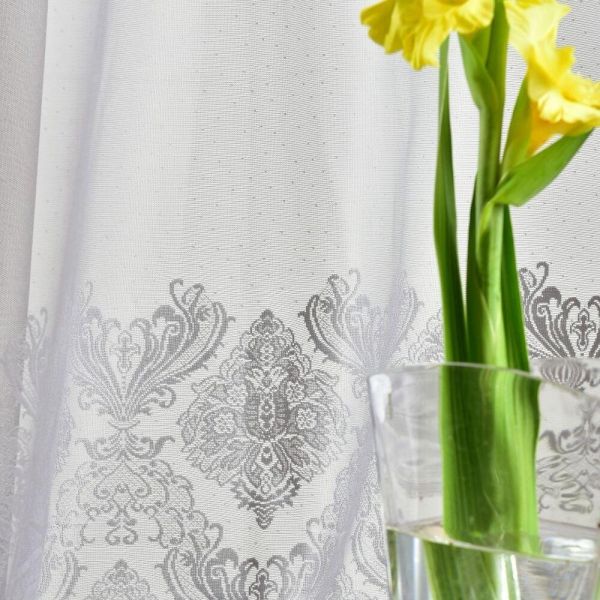 Тканина тюль гіпюр MELISA V-S0793 сіра