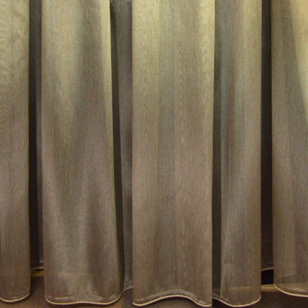 Тканина тюль органза сітка однотонна Dens V-02 антик