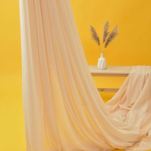 Тканина тюль органза шовк однотонний Ізольда V-16904