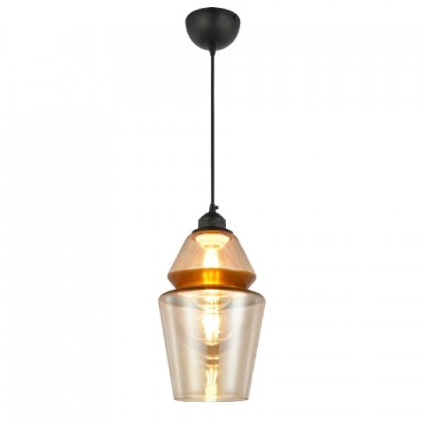 Светильник подвесной Horoz SPARK-2 янтарный + медь