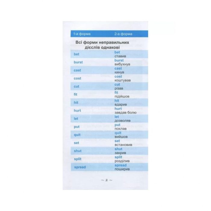 Обучающая книга Самый быстрый способ выучить неправильные глаголы 104059Z