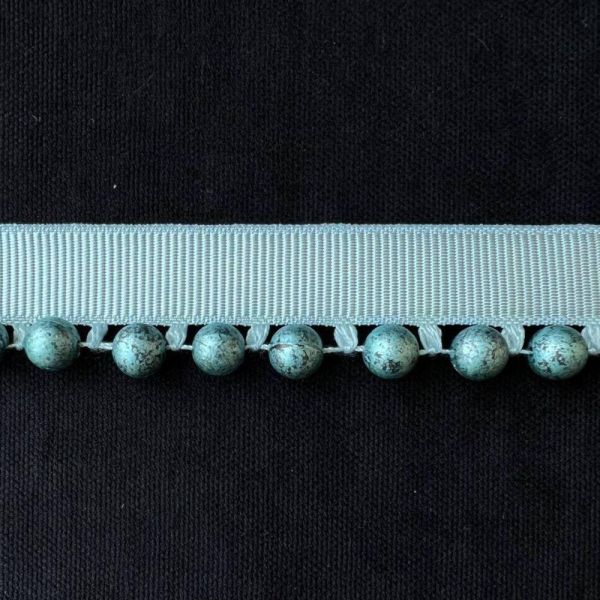 Бахрома стеклярус для штор та тюлів синій/синій