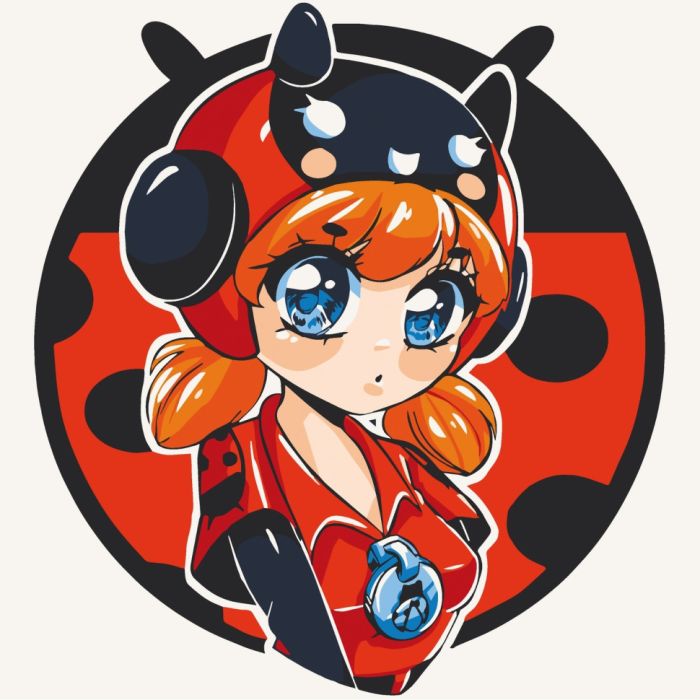 Картина по номерам "Ladybug Bea" Art Craft 15546-AC 30х30 см