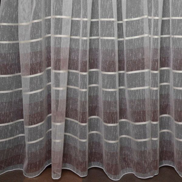 Тканина тюль набивний ріжок Sol V-106 пудра