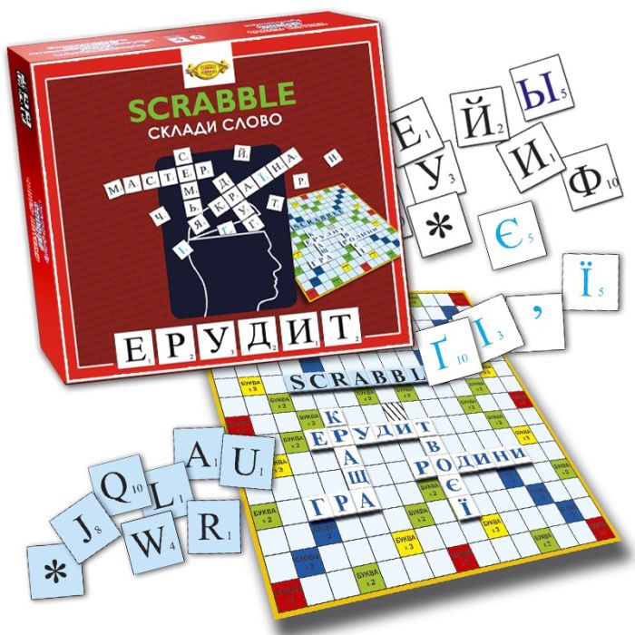 Настольная игра "Сложи слово. Эрудит. SCRABBLE" Мастер MKB0147