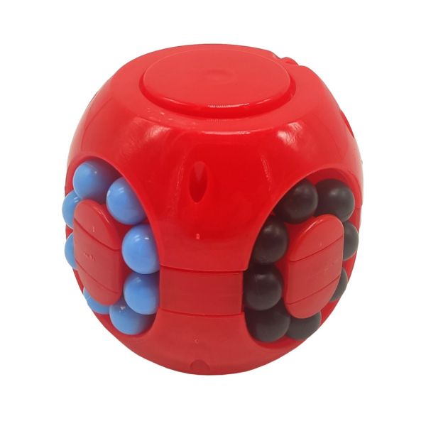 Головоломка 2076-3 лабиринт из бусинок (Красный)