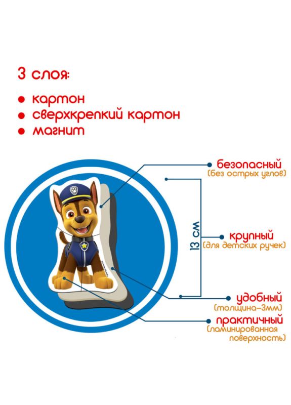 Детский набор магнитов Щенячий патруль "Лучшие друзья" Magdum ML4034-31