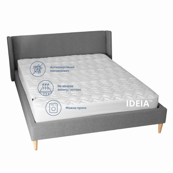 Наматрацник NORDIC COMFORT 90х200х35 см TM IDEIA пл 150 г/м2, натяжний з бортом по периметру